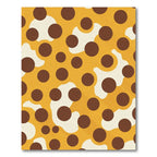 Orange Brown Polka Dot Blob Rug