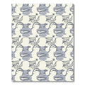 Gray Abstract Cartoonish Faces Rug
