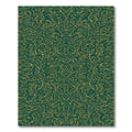 Emerald Gold Ornate Swirl Rug