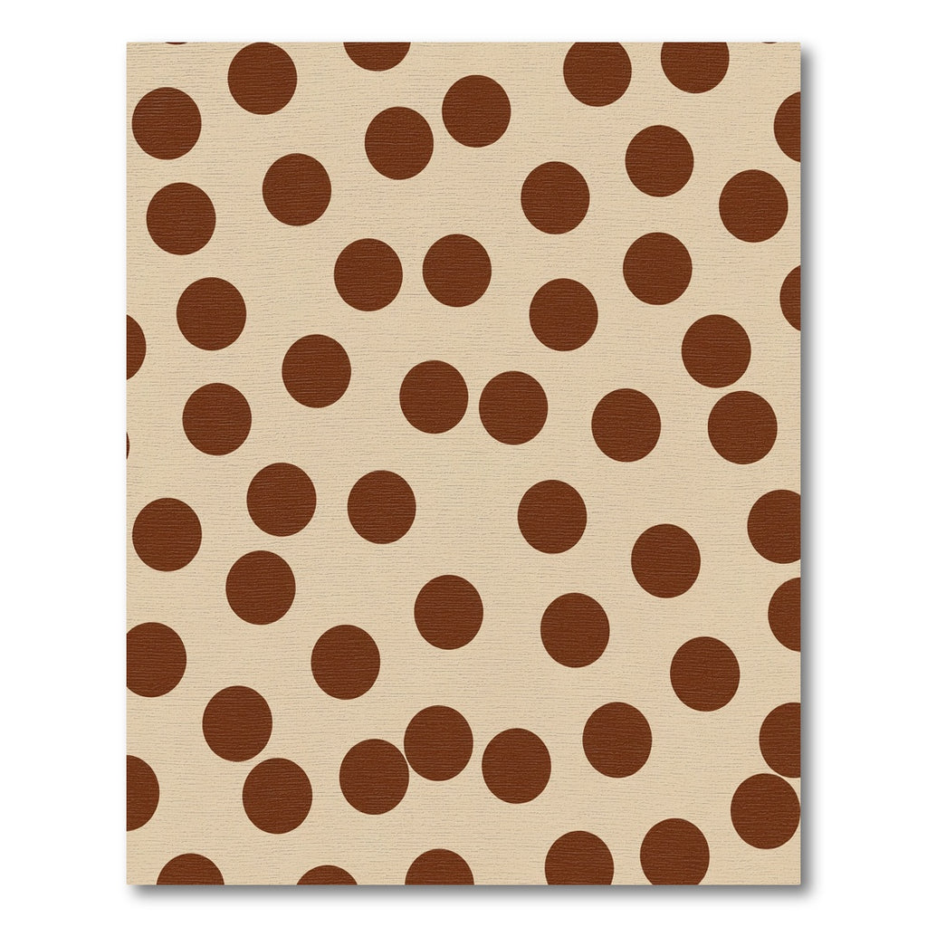 Brown Polka Dot Neutral Field Rug