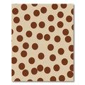 Brown Polka Dot Neutral Field Rug