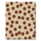 Brown Polka Dot Neutral Field Rug