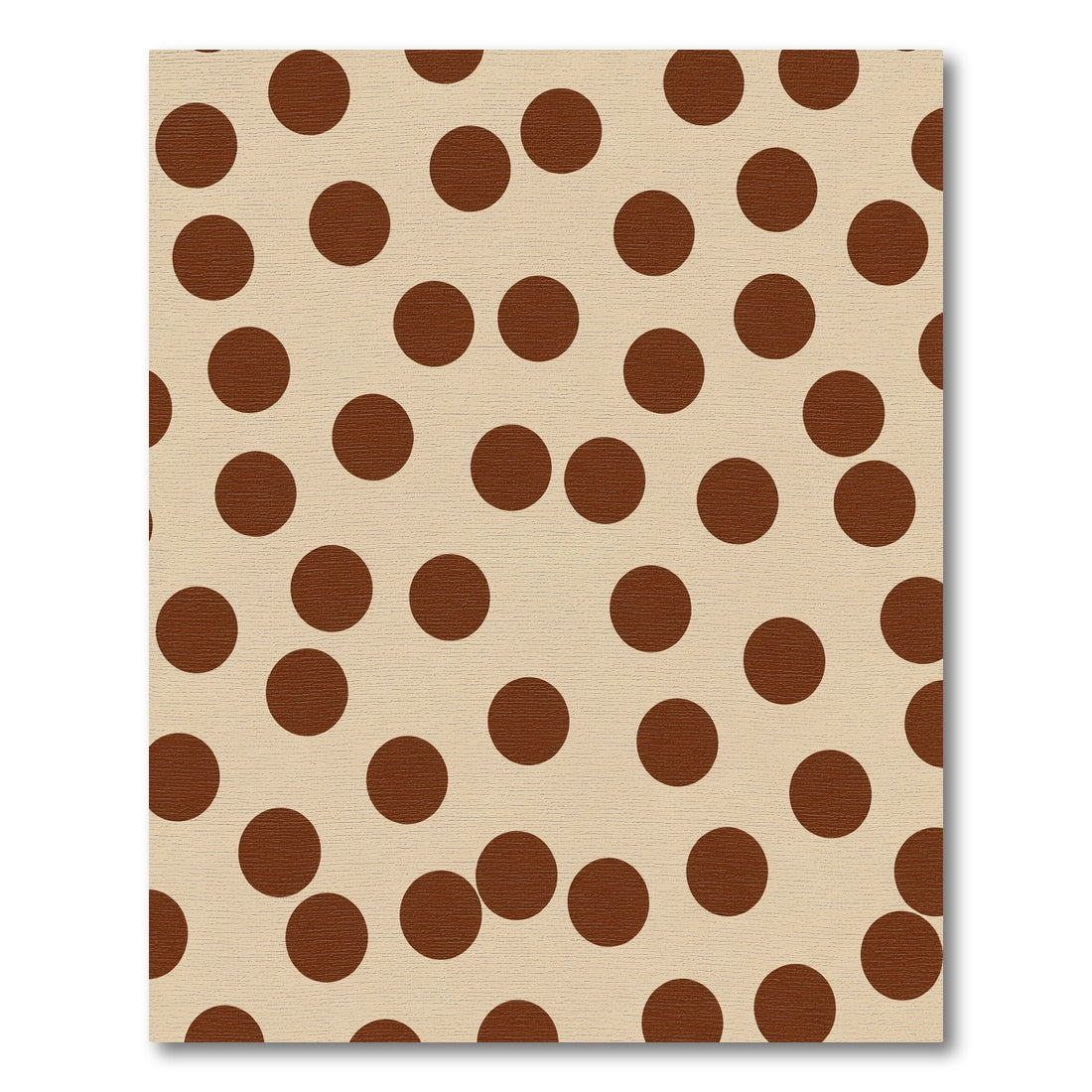Brown Polka Dot Neutral Field Rug