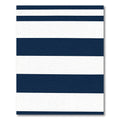Classic Navy White Stripe Rug