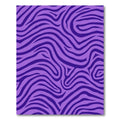 Vibrant Purple Zebra Wave Rug