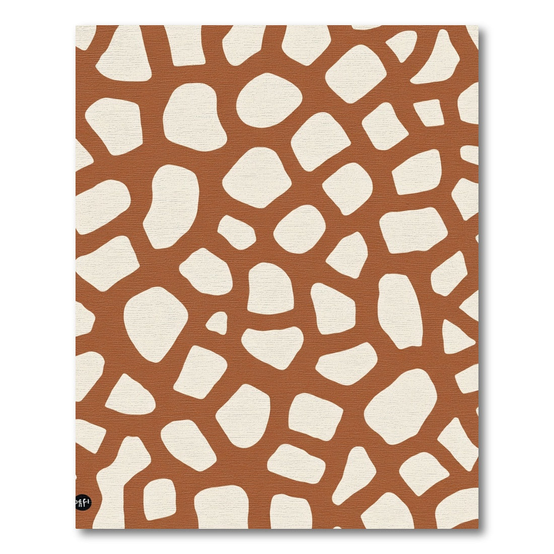 Terracotta Beige Giraffe Spot Rug