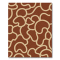Brown Tan Organic Flow Rug