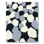 Abstract Ochre Pebble Composition Rug