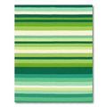 Emerald Green Horizontal Stripe Rug