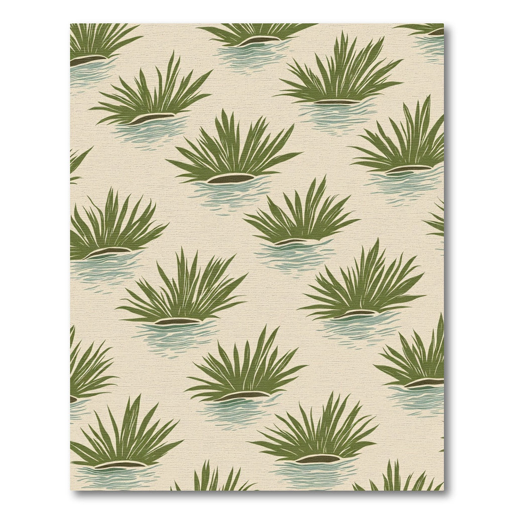 Green Grass Tropical Lagoon Rug