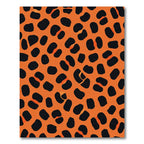 Bold Orange Black Animal Spots Rug