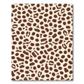 Crimson Organic Scattered Shapes Rug