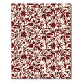 Crimson Floral Vine Cream Rug