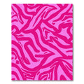 Hot Pink Zebra Swirl Rug