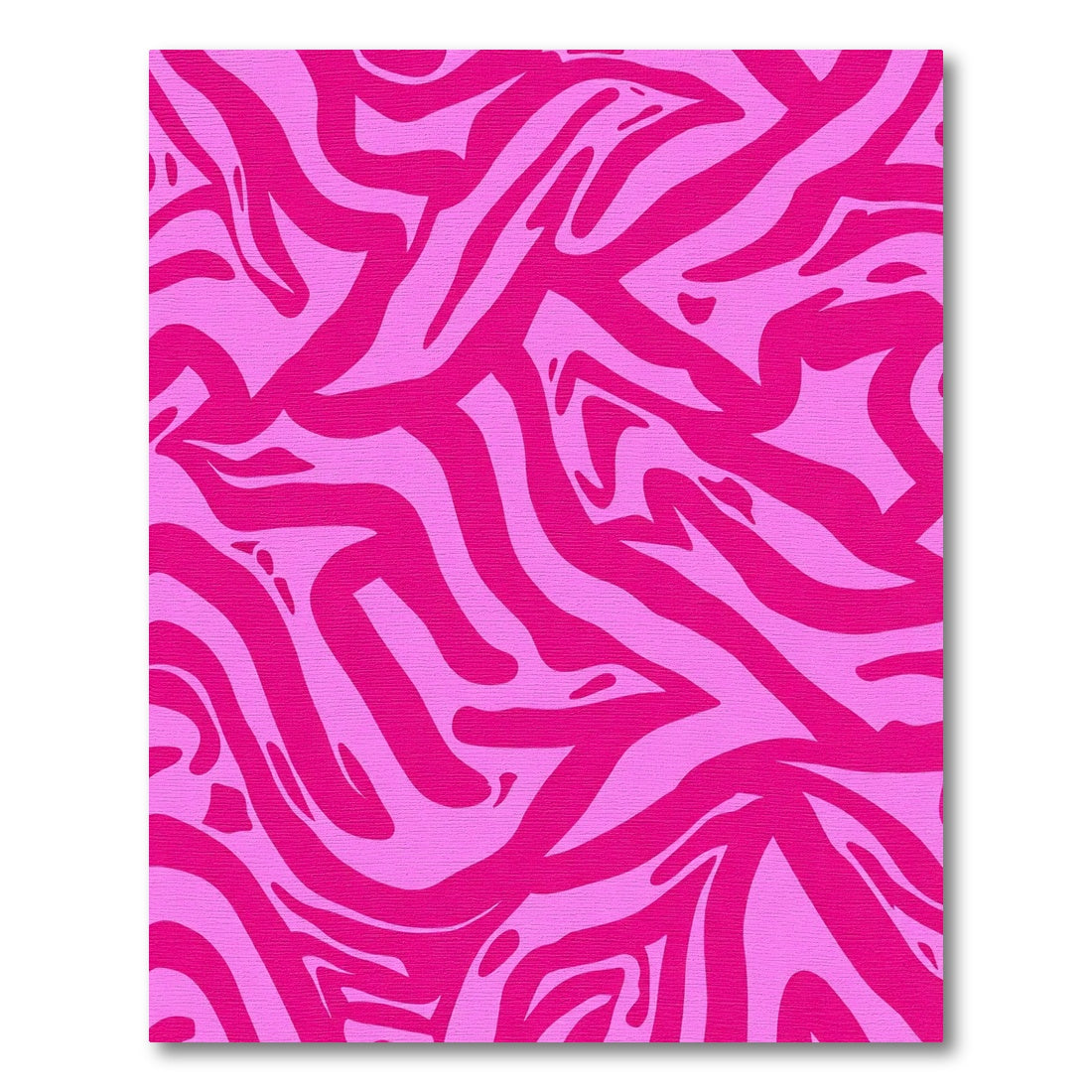 Hot Pink Zebra Swirl Rug