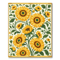 Golden Yellow Sunflower Garden Botanical Rug