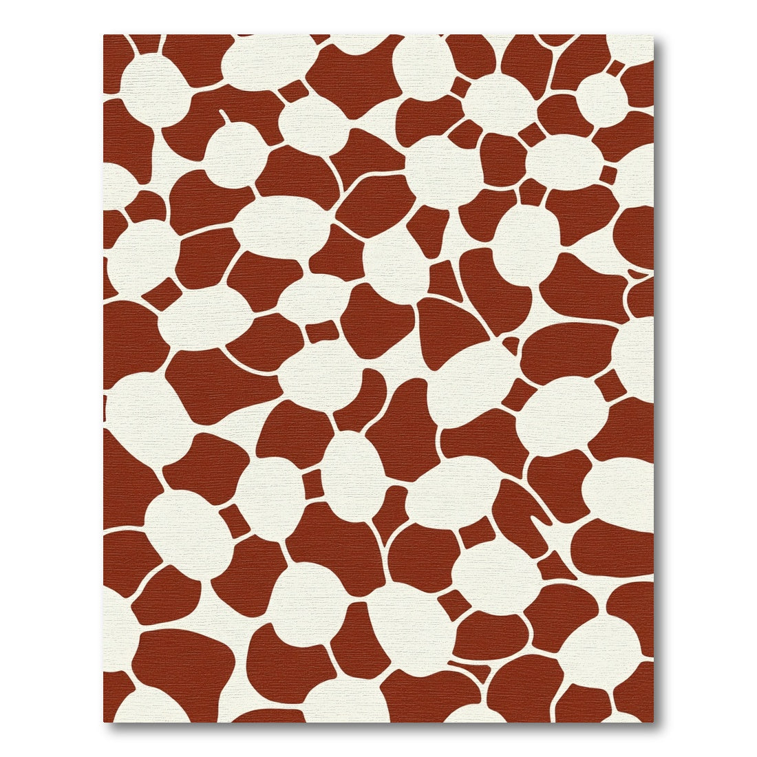 Brown White Animal Print Spots Rug