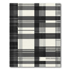 Monochromatic Plaid Stripe Collage Rug