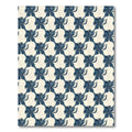 Navy Blue Orchid Geometric Arrangement Rug