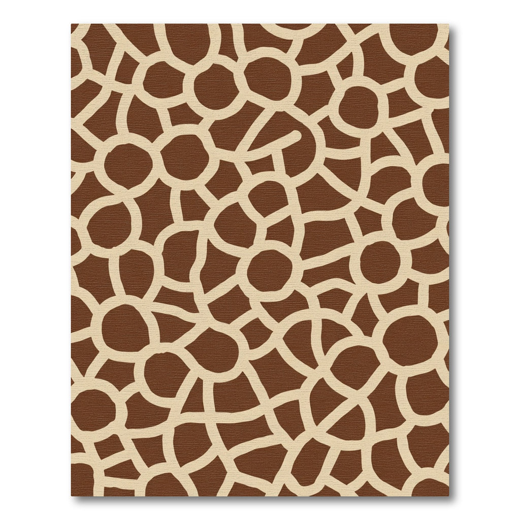 Brown Cream Organic Patchwork Rug