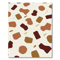 Earthy Abstract Pebble Scatter Rug