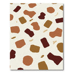 Earthy Abstract Pebble Scatter Rug