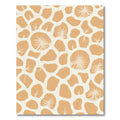 Sandy Orange Abstract Organic Shapes Rug