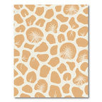 Sandy Orange Abstract Organic Shapes Rug