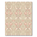 Neutral Pink Abstract Baroque Figures Rug