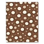 Brown Cream Nested Circles Compositions Rug