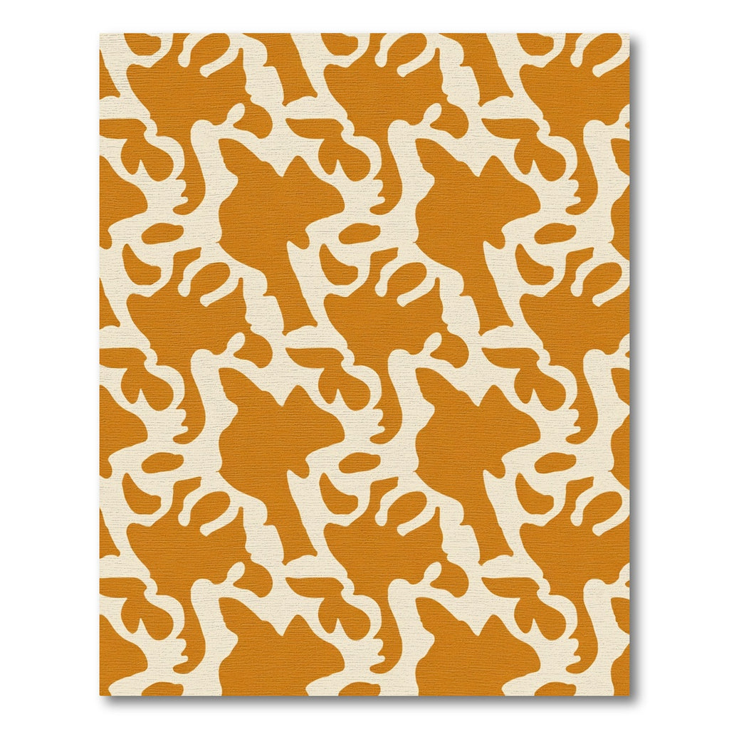 Terracotta Cream Organic Flow Rug