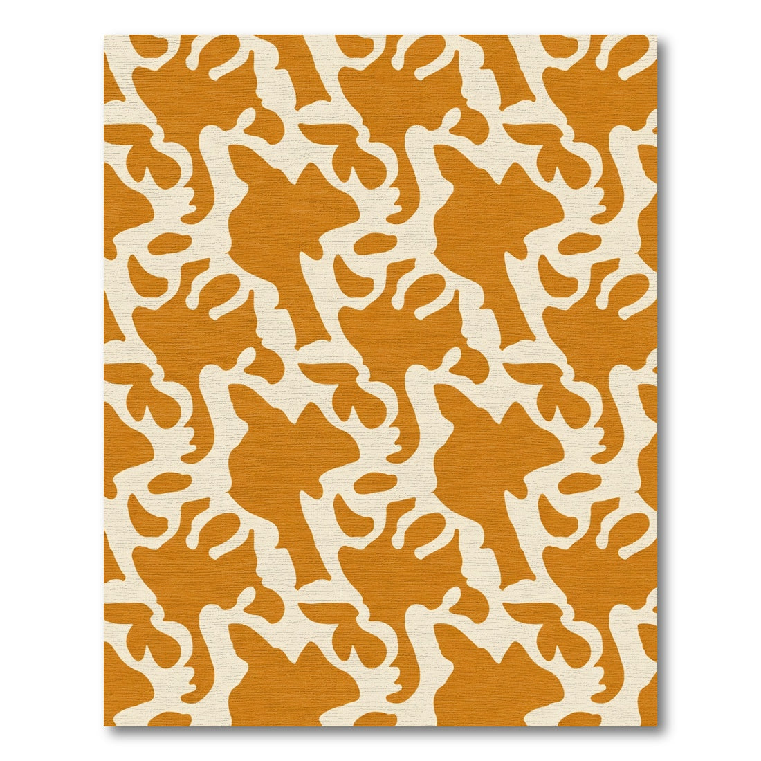 Terracotta Cream Organic Flow Rug