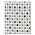 Monochromatic Geometric Circles Squares Rug