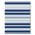 Cool Blue Tones Striped Texture Rug