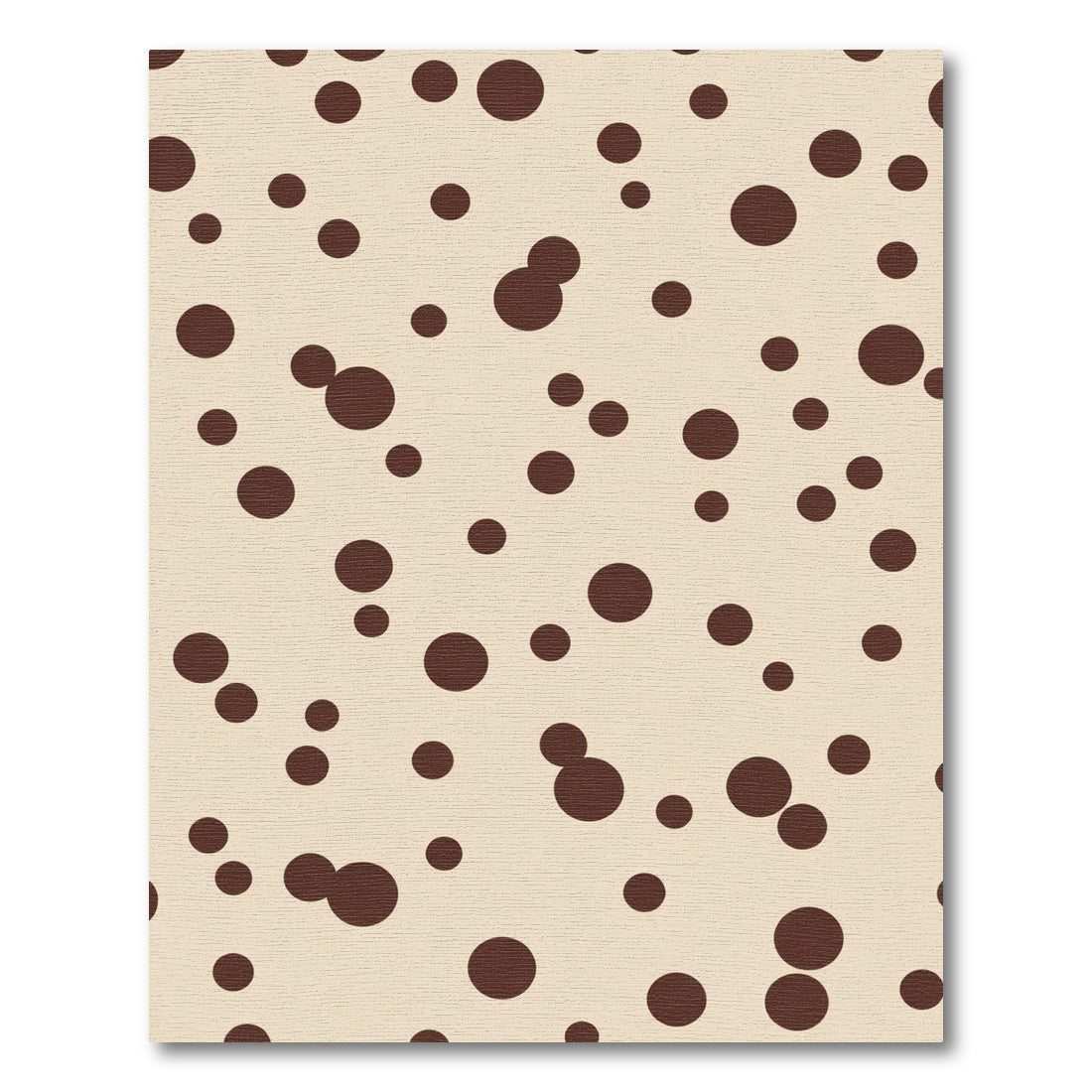 Brown Polka Dot Scatter Rug