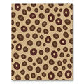 Brown Organic Shapes Scattered Rug