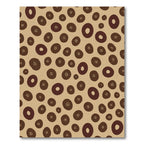 Brown Organic Shapes Scattered Rug