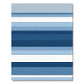 Modern Blue Gradient Striped Rug
