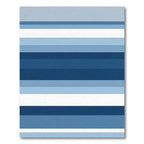 Modern Blue Gradient Striped Rug