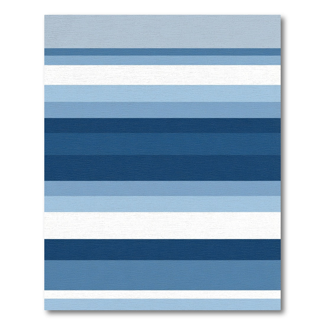 Modern Blue Gradient Striped Rug
