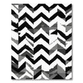 Monochromatic Chevron Patchwork Rug