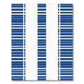Deep Blue Striped Column Rug