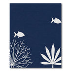 Deep Blue Ocean Fish Coral Rug