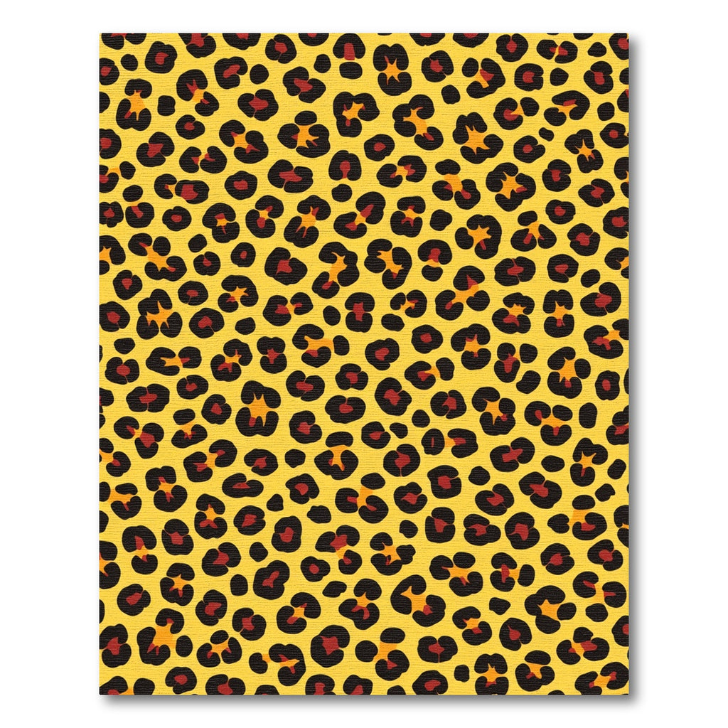 Radiant Yellow Leopard Spots Rug