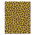 Radiant Yellow Leopard Spots Rug