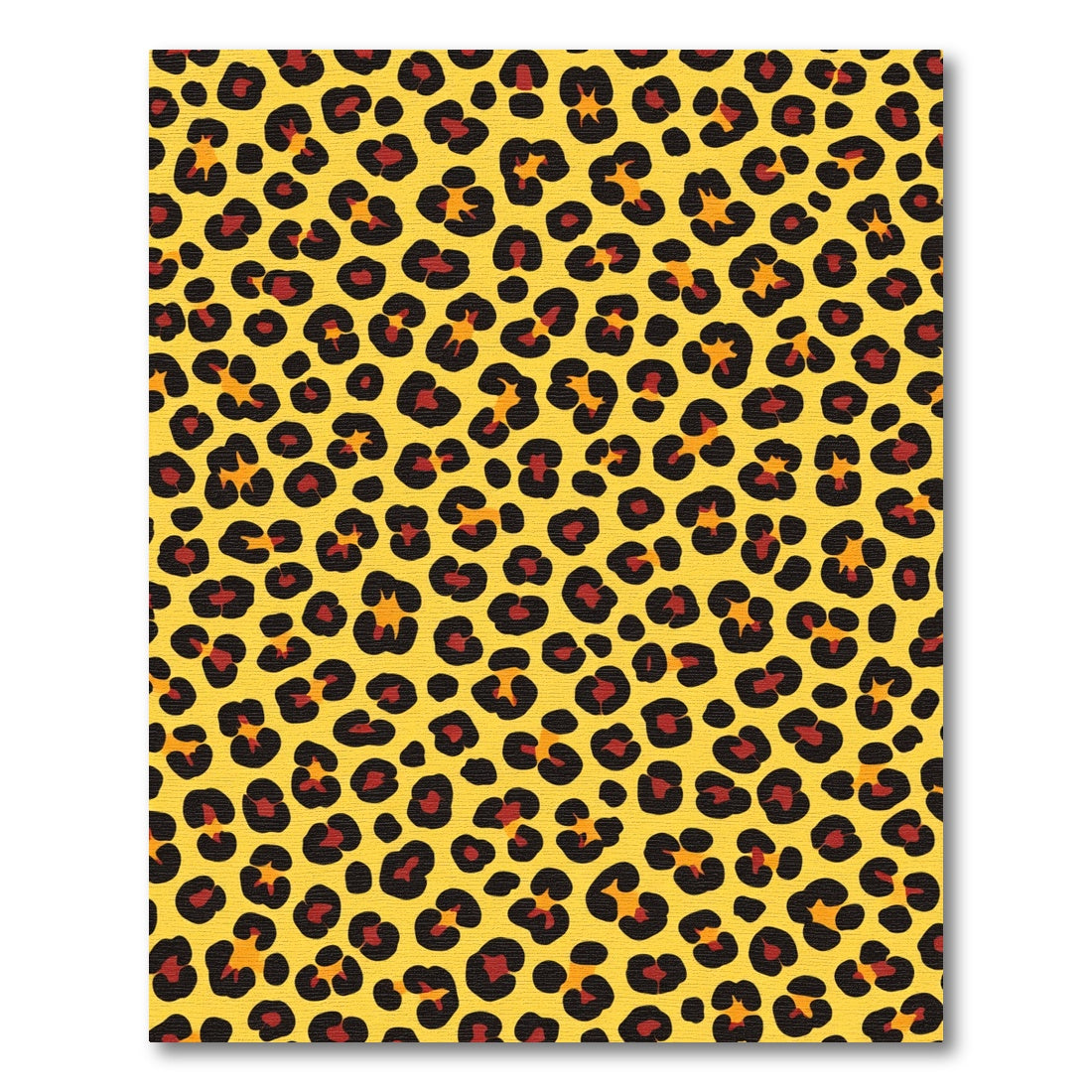 Radiant Yellow Leopard Spots Rug