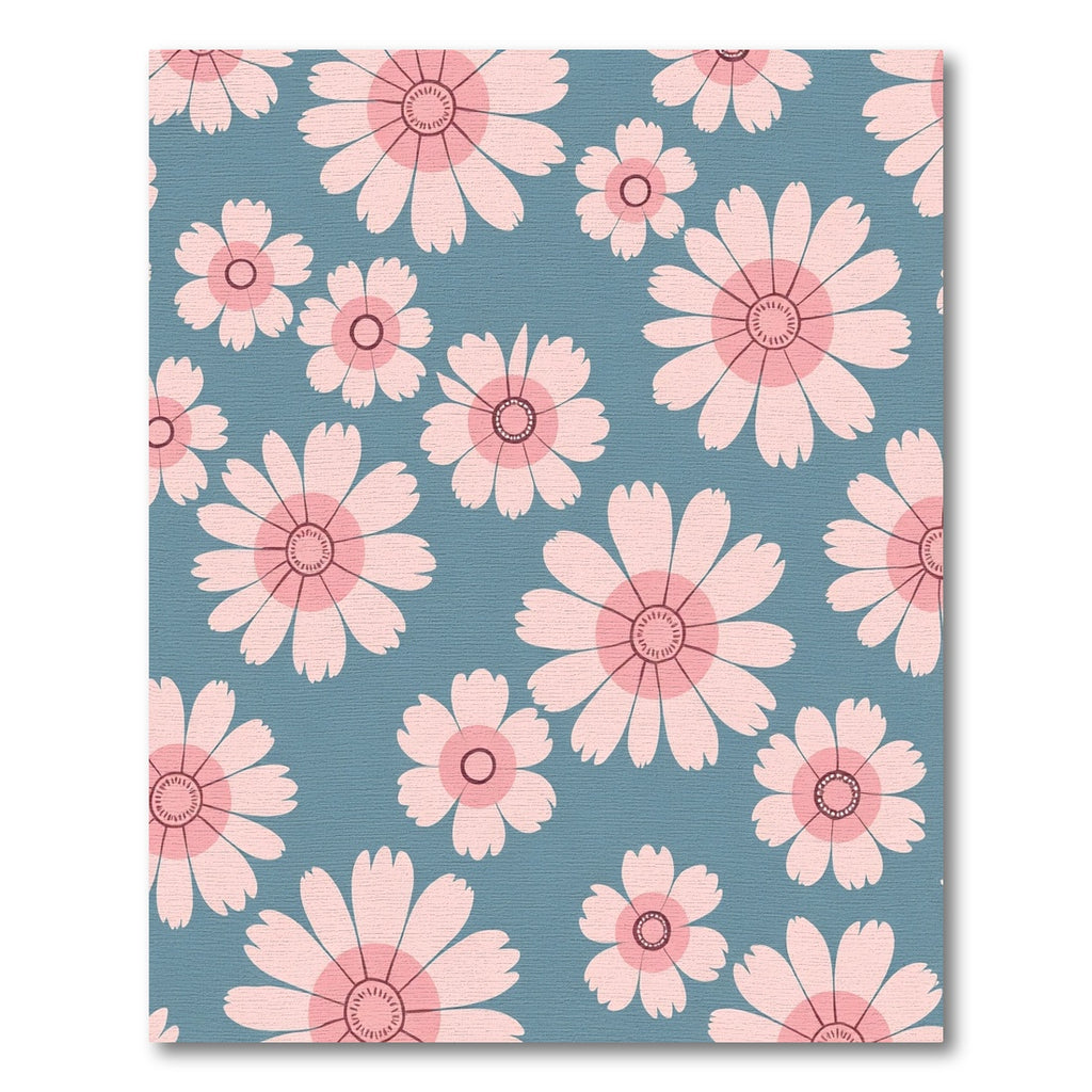 Pastel Pink Daisy Meadow Rug