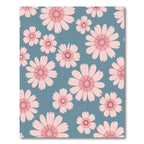 Pastel Pink Daisy Meadow Rug