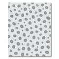 Gray Abstract Oval Spotting Rug