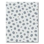 Gray Abstract Oval Spotting Rug